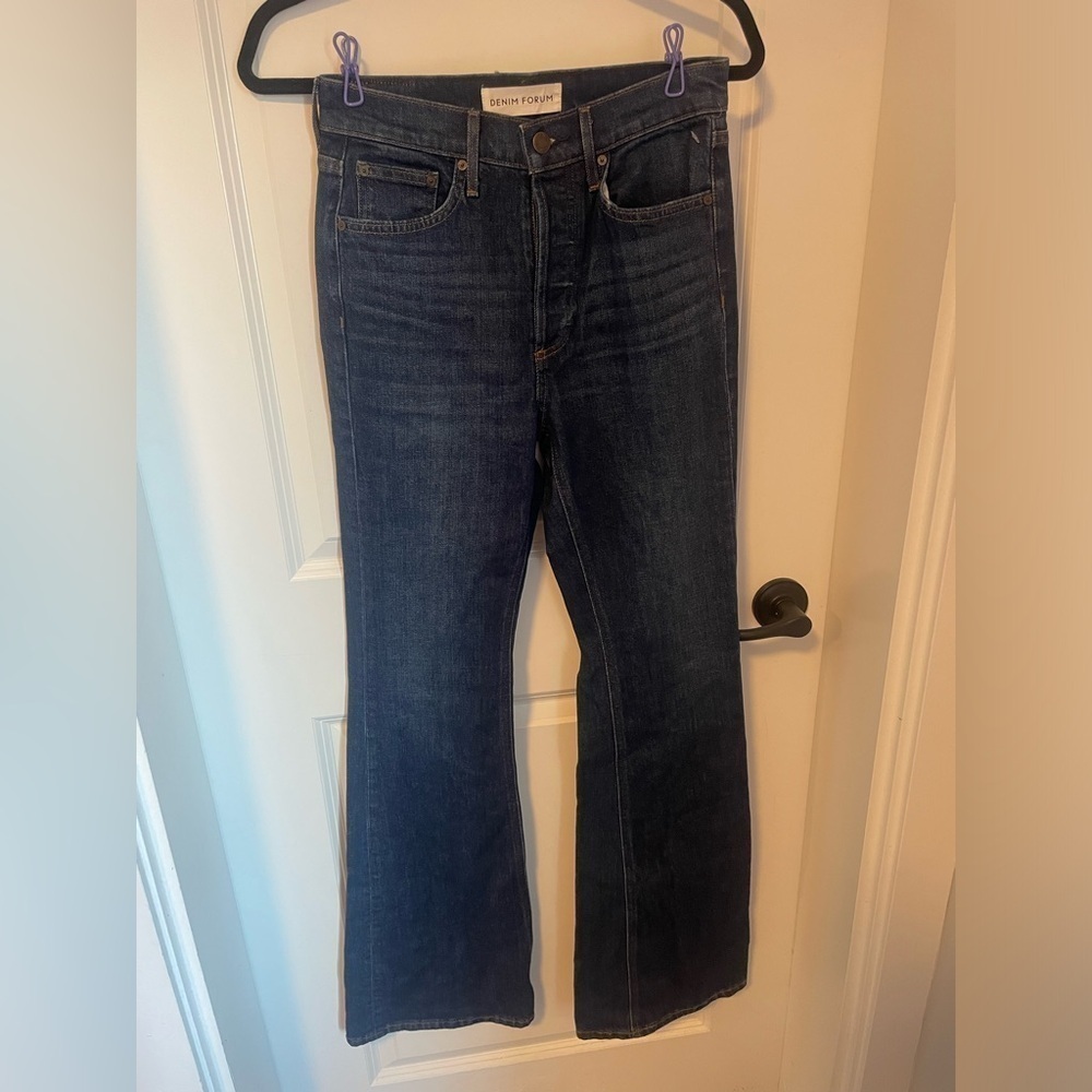 150. Brand new size 26 Denim Forum jeans. 14 waist, 34 inseam